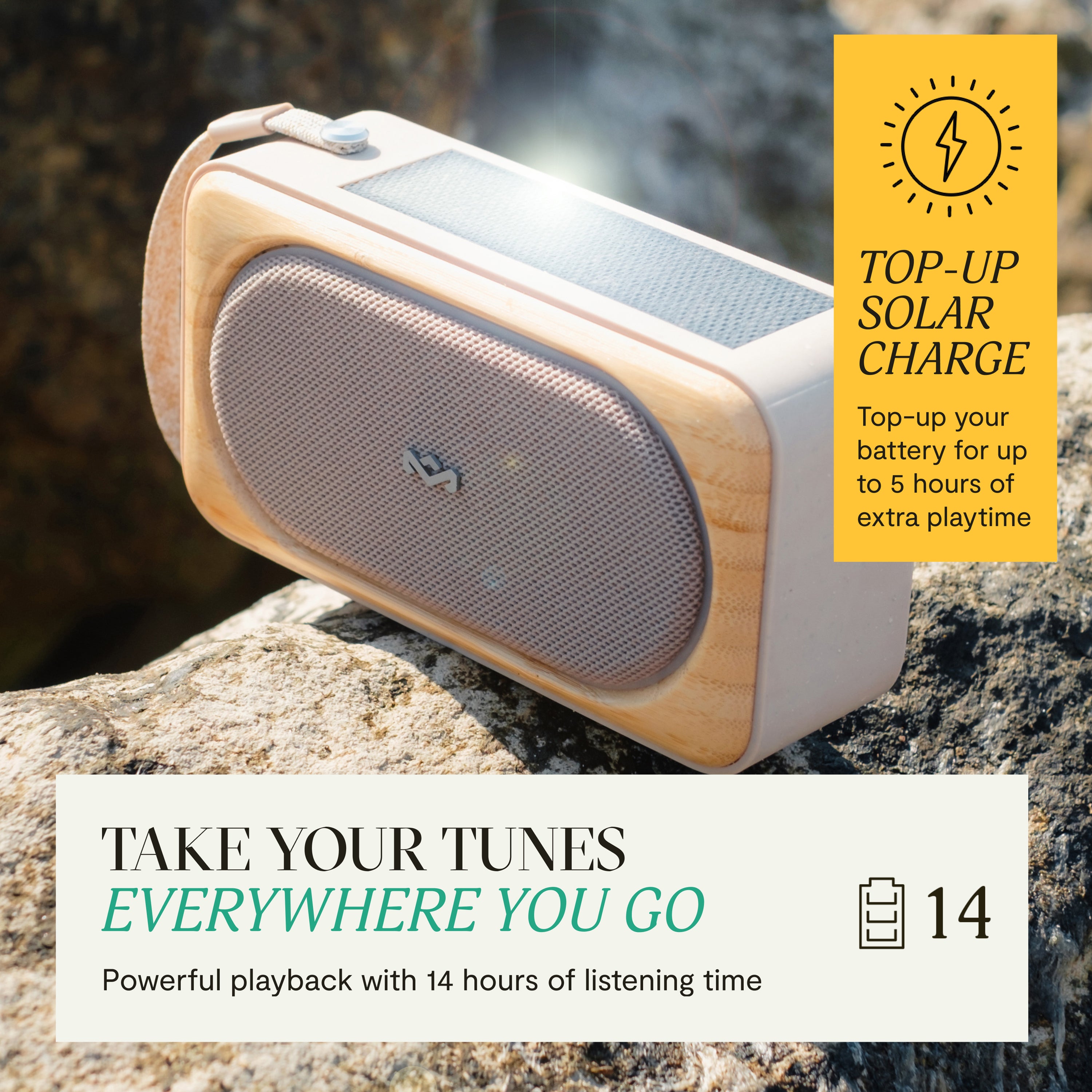 Roots Solar Bluetooth Speaker | The House of Marley