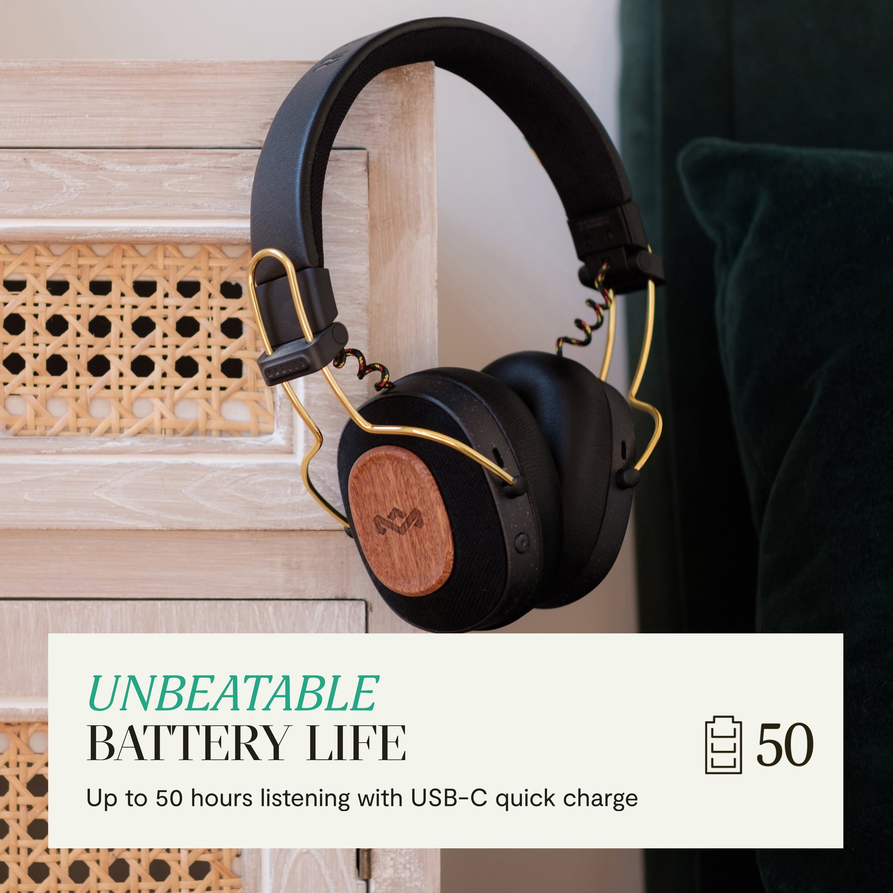 Headpiece Riddim Positive Vibration Riddim Headphones | House of Marley