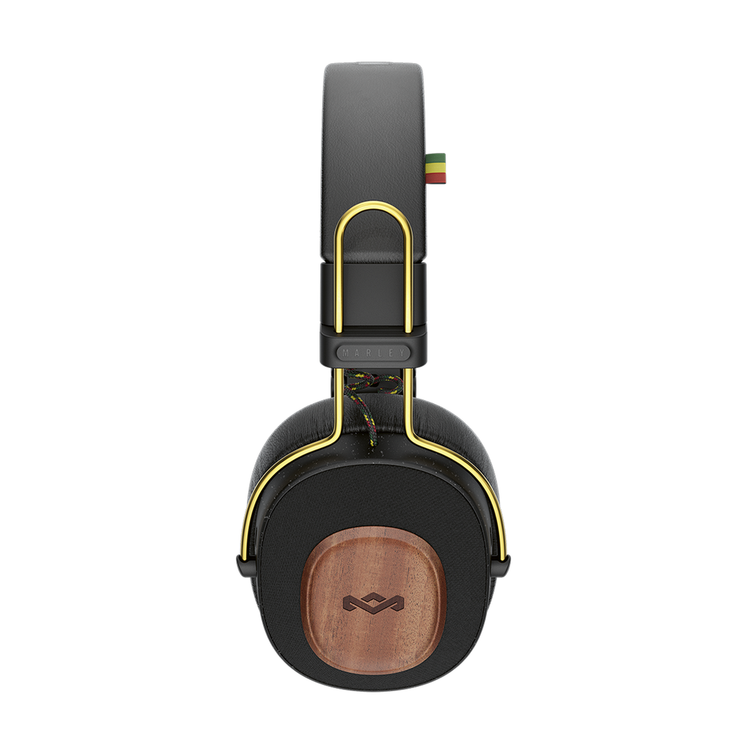 Positive Vibration Riddim Headphones | House of Marley Signature Black Positive Vibration Riddim Headphones | House of Marley Signature Black