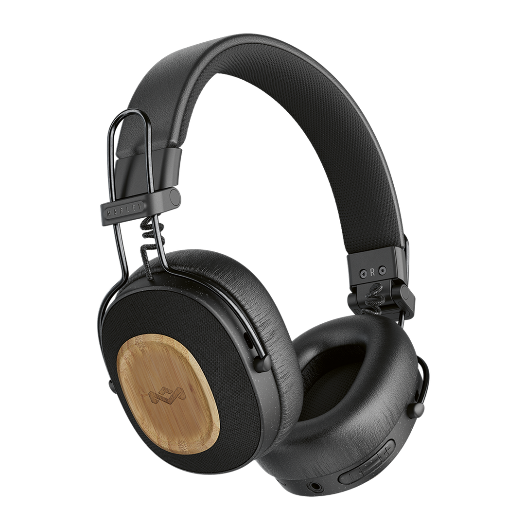 Positive Vibration Riddim Headphones | House of Marley Signature Black Positive Vibration Riddim Headphones | House of Marley Signature Black