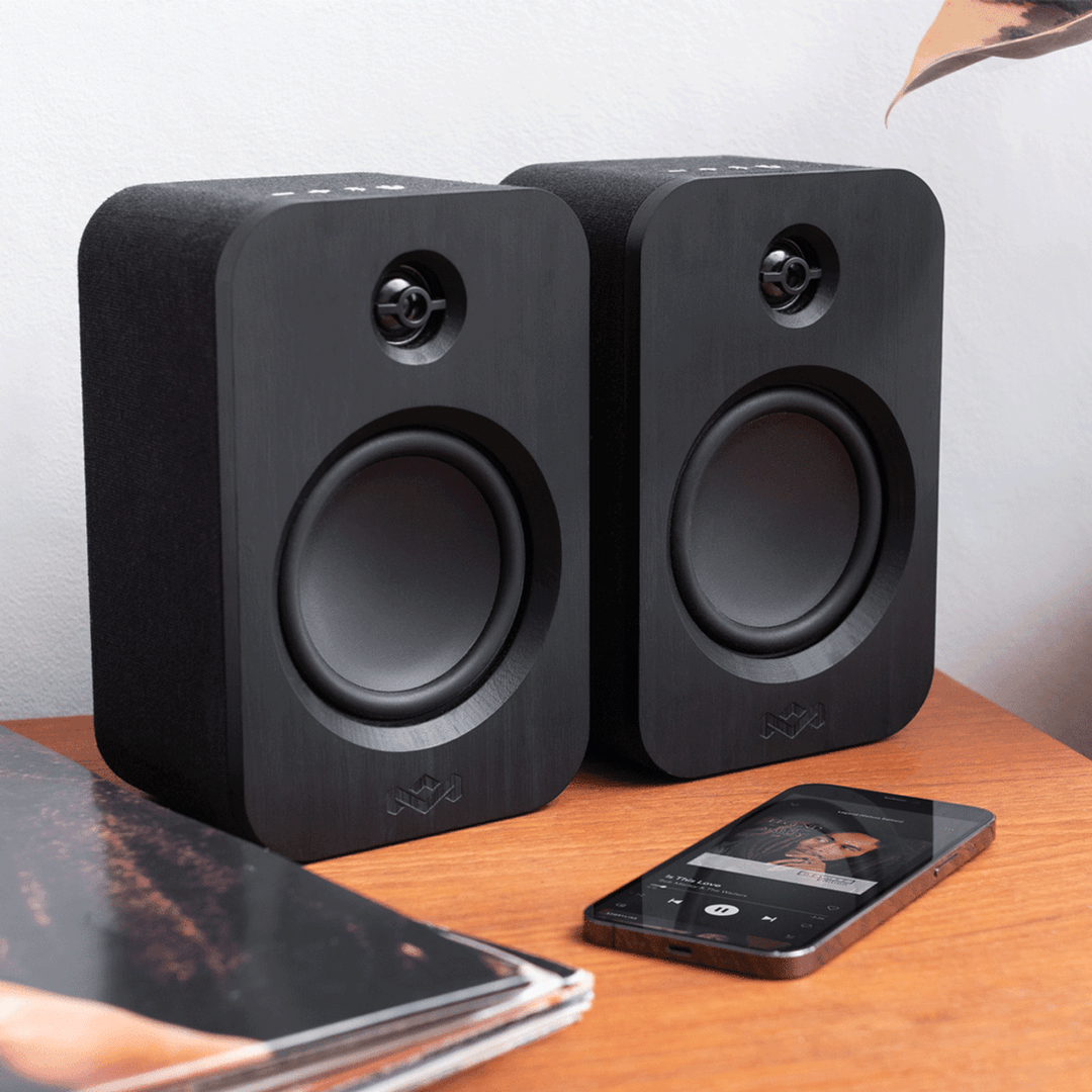 Get Together Duo Bluetooth® Bookshelf Speaker - Black Edition Get Together Duo Bluetooth® Bookshelf Speaker - Black Edition