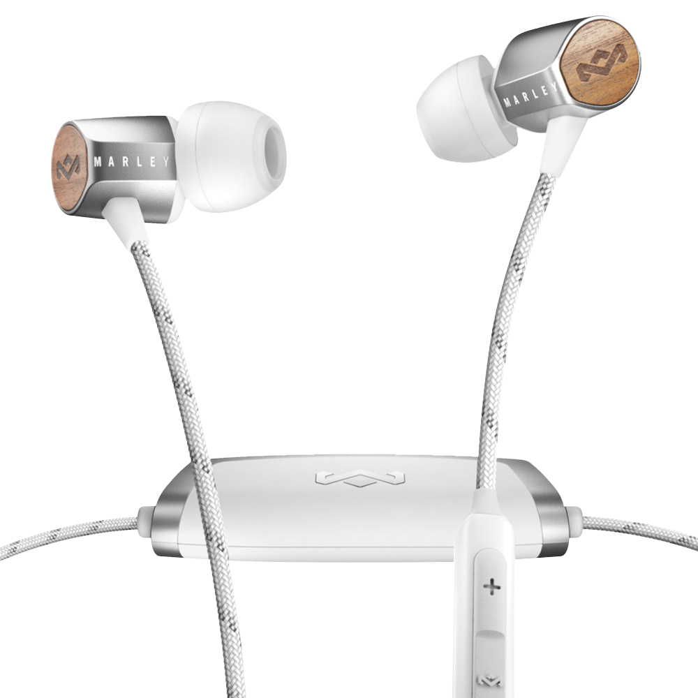 House of Marley Uplift 2 Wireless Bluetooth Headphones - Silver House of Marley Uplift 2 Wireless Bluetooth Headphones - Silver