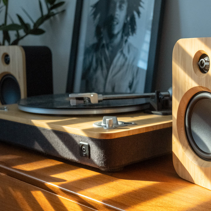 Stir It Up Wireless Turntable & Get Together Duo Bundle - Pair the House of Marley Stir It Up Wireless Turntable to our Get Together Duo Bookshelf Speakers - The House of Marley