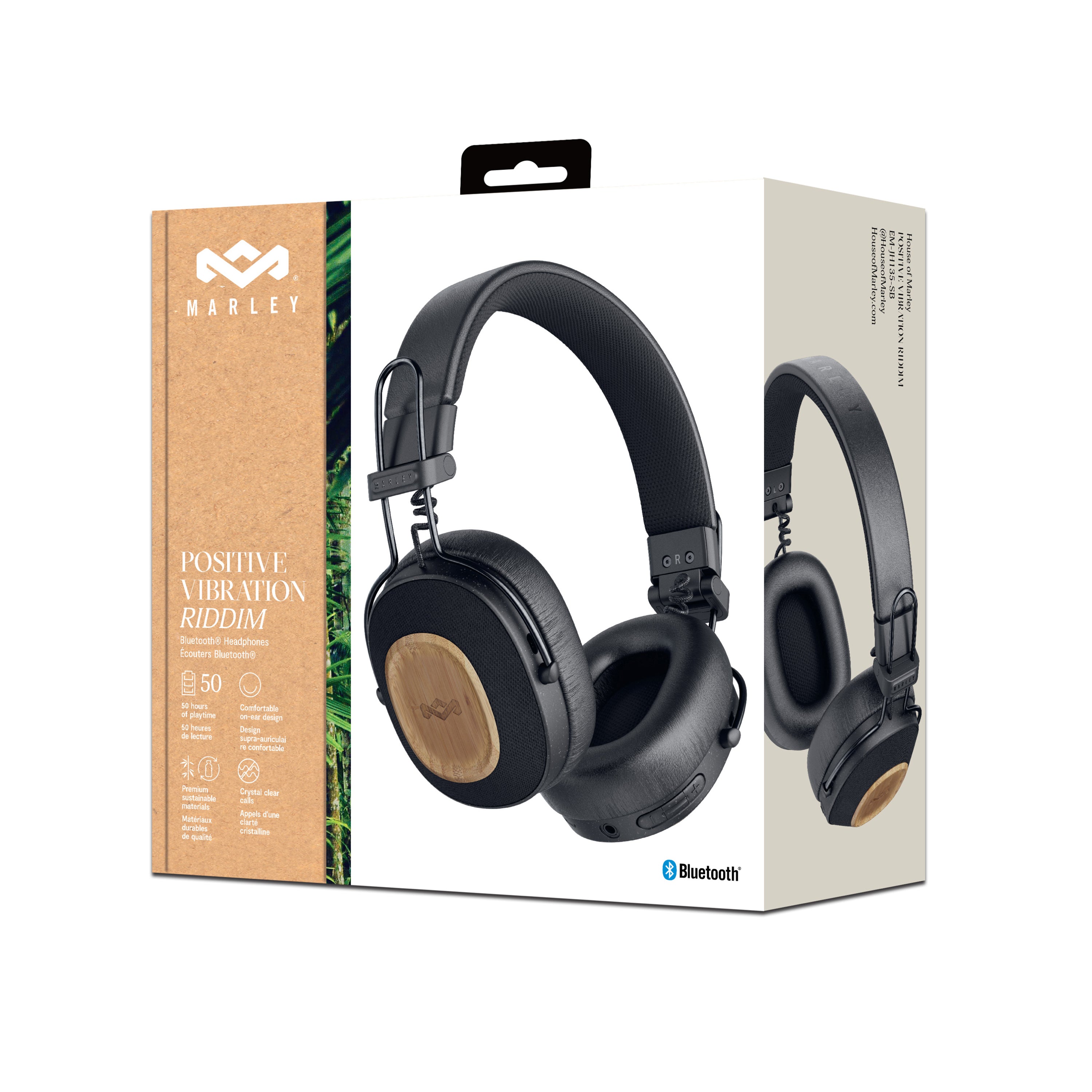 MARLEY (マーリー) Bluetooth Headphone ヘッドホン House of Marley Positive Vibration 2 Wireless On-Ear Headphones